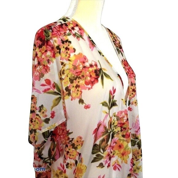 Speed limit MPH Other - SPEED LIMIT MPH Cover UP Print‎ Floral Kimono Sleeve Open Front Size S India